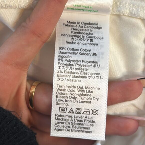 J Crew 9" vintage slim-straight jean‎ in white wash Womens Size 31 - Picture 9 of 12